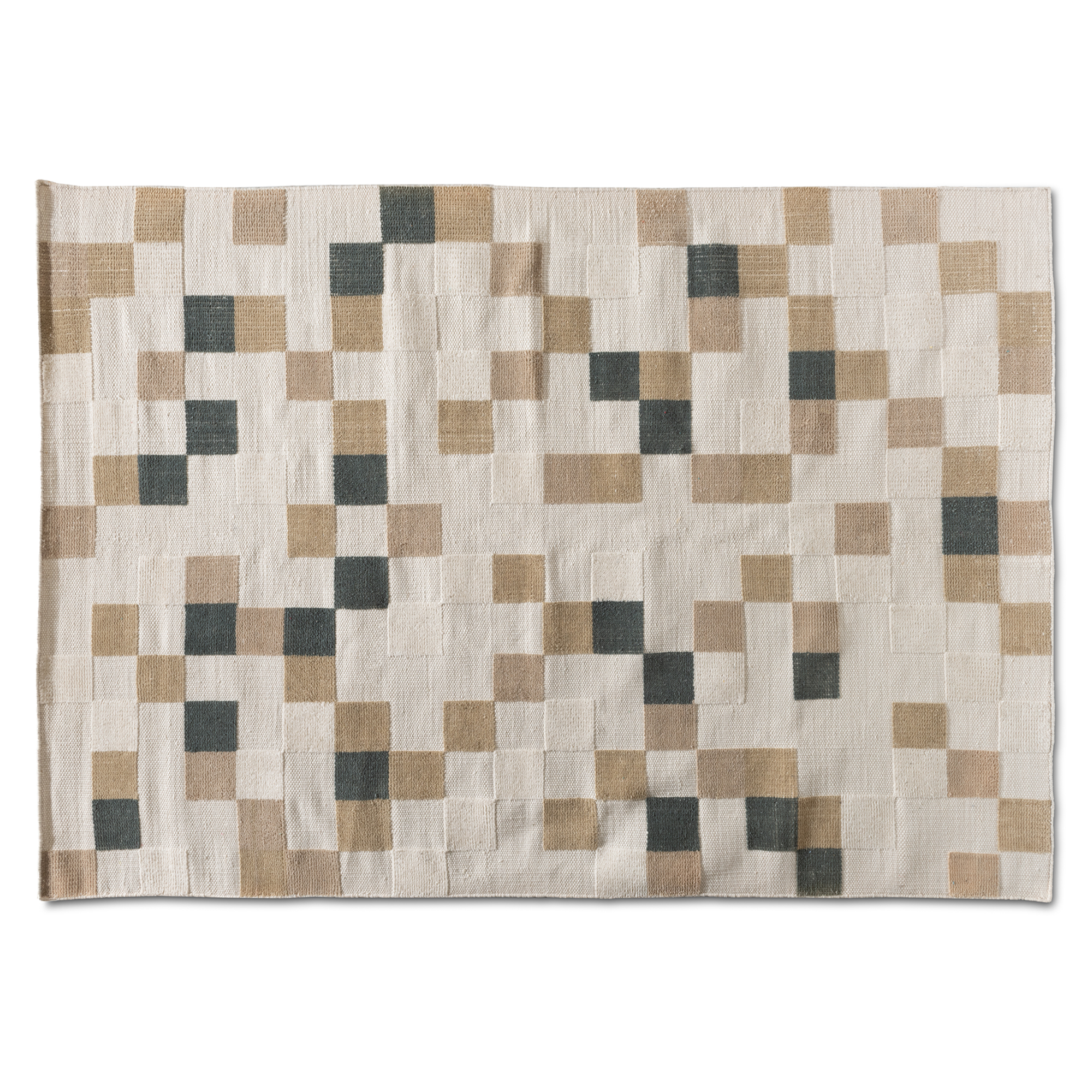 Baxton Studio Barbon Modern and Contemporary Ivory and Grey Handwoven PET Yarn Indoor and Outdoor Area Rug